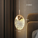Aurelia Pendant Light Gold Acrylic Shade Close-Up - OpalDwell