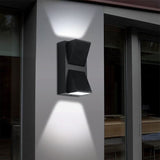 Aluminum wall sconce for exterior walls