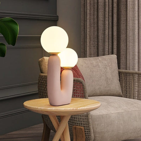 Glass Bedside Lamp for Living Room Decor