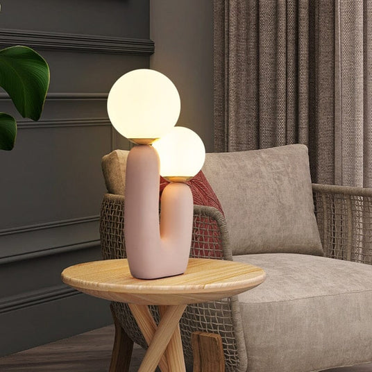 Glass Bedside Lamp for Living Room Decor