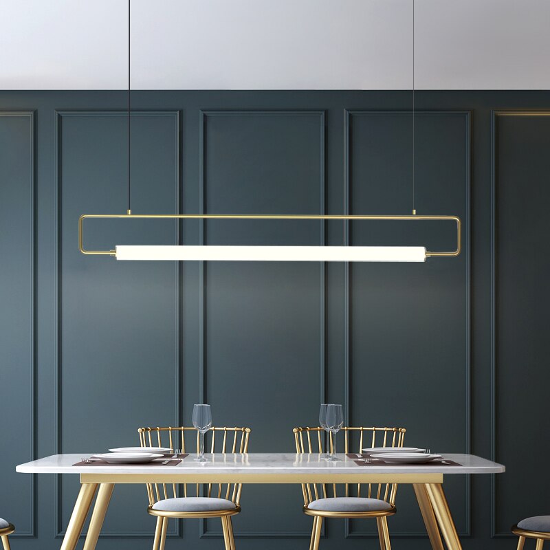 Nordis Arc Dining Bar Chandelier Black Minimalist Light
