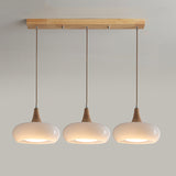 Amber Glass Pendant Light for Kitchen