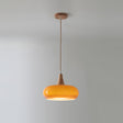 Amber Wood Pendant Light for Bedroom