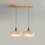 Wood and Metal Pendant Light Ambient Lighting