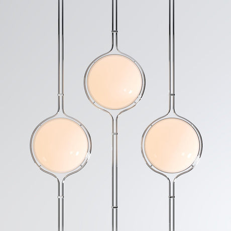 Acrylic Half-Globe Floor Lamp Warm LED Ambient Glow - OpalDwell