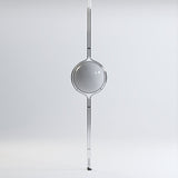 Acrylic Floor Lamp Height-Adjustable Design for Living Room - OpalDwell