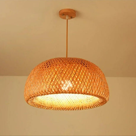 Handmade rattan hanging lamp for living room