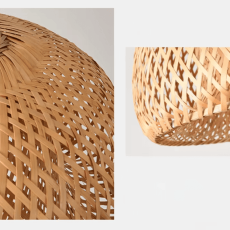 Rattan pendant light for bedroom decor