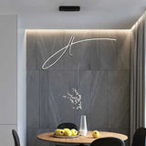 Modern Sculptural Strip Pendant Light with LED Illumination | OroDwell