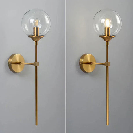 Staircase light fixture close-up