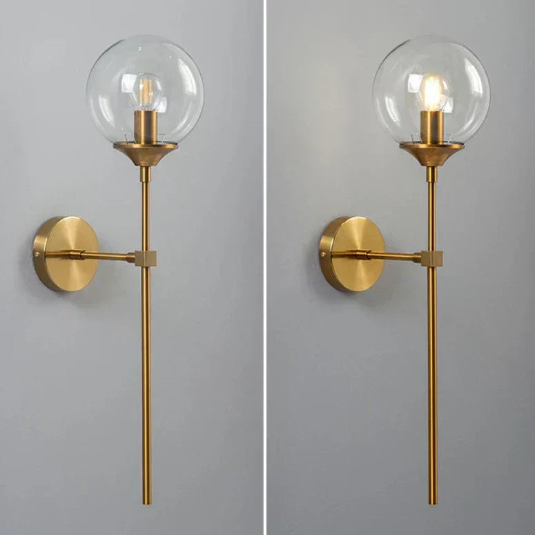 Staircase light fixture close-up