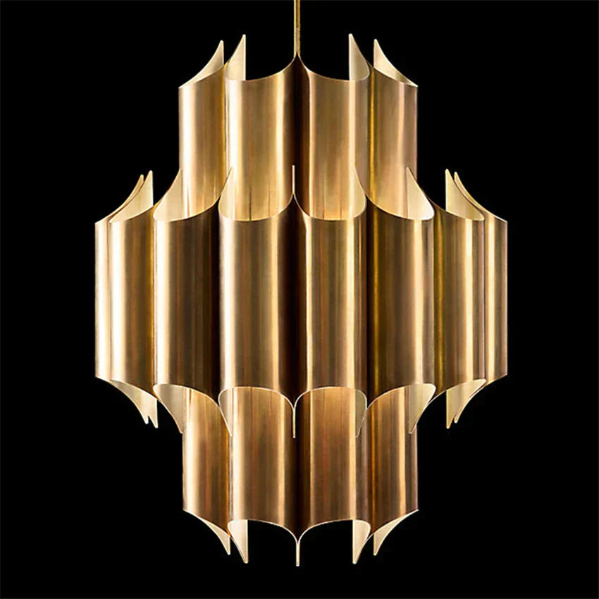 Liora Pendant Light Close-Up Golden Finish Detail
