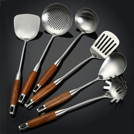 Ergonomic grip kitchen utensils for comfortable use