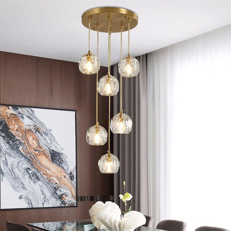 chandelier styled in entryway decor