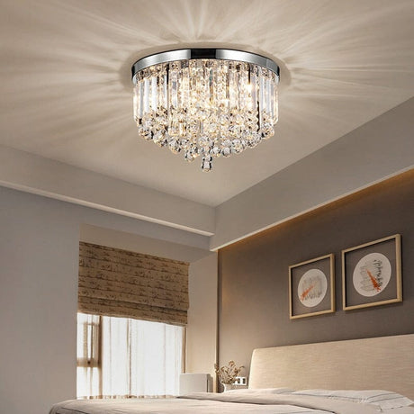 G9 LED Crystal Chandelier Flush Mount