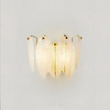 Crystal leaf wall lamp for modern interiors