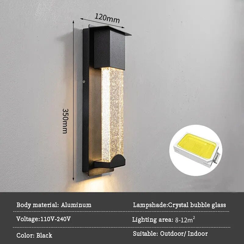 LED wall light for garden corridor