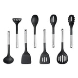 Non-stick friendly utensil set for meal preparation