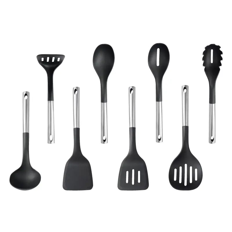 Non-stick friendly utensil set for meal preparation