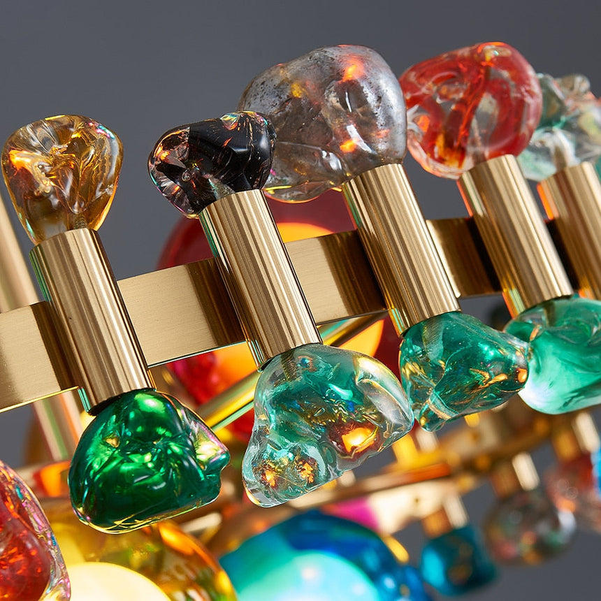 Lumira Chandelier G9 LED Bulb Configuration Close-Up - OpalDwell