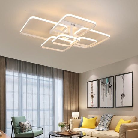 Verda Square Chandelier - Ambient Lighting for Living Room