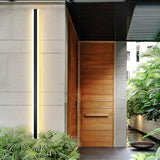 Long wall light for garage exteriors