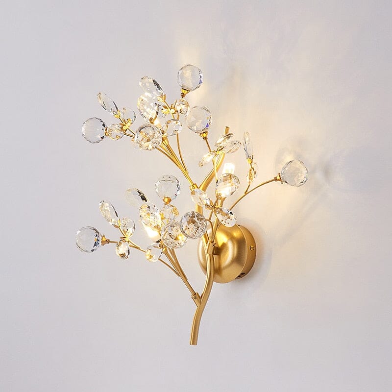 Nature inspired wall light for entryway