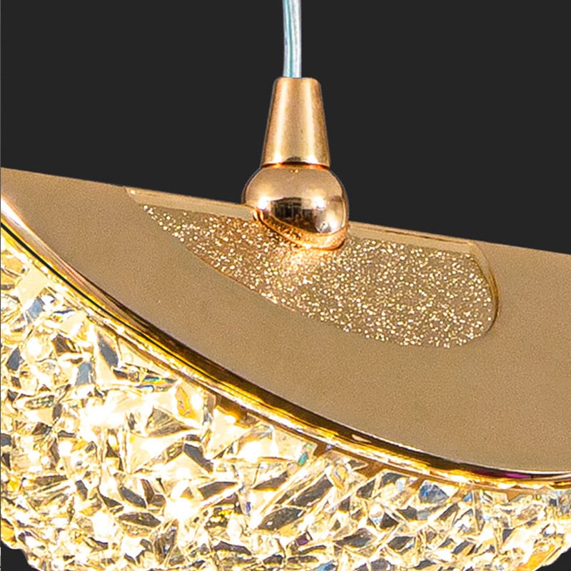 Aurelia Nordic 3-Style LED Pendant Light Bottom View - OpalDwell