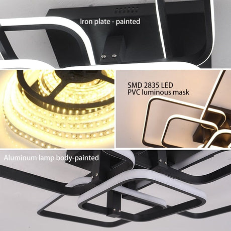 Verda Square Chandelier - Foyer Lighting Accent