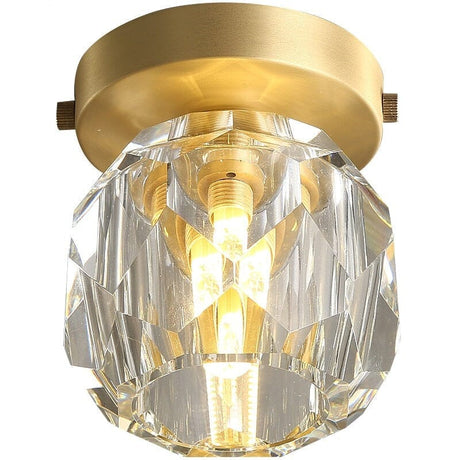 Copper Crystal Fixture for Living Spaces