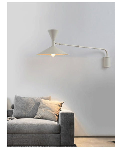 frosted glass shade wall lamp for living room accents