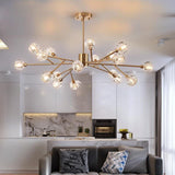 Seraphine Chandelier - Polished Copper Accent Detail