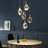 multi-size crystal pendant light fixture