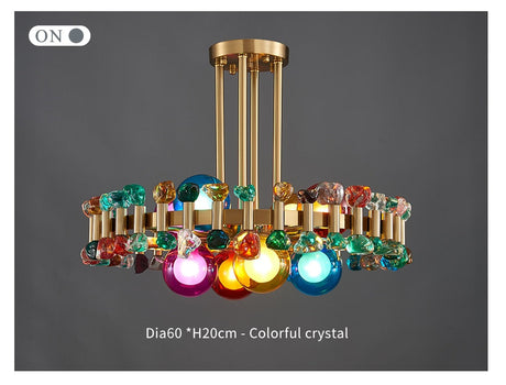Lumira Chandelier Overhead Perspective Detail View - OpalDwell
