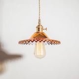 Woven glass pendant light for living room
