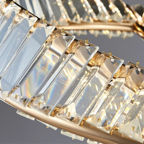 Helix Crystal Chandelier for Modern Living Spaces