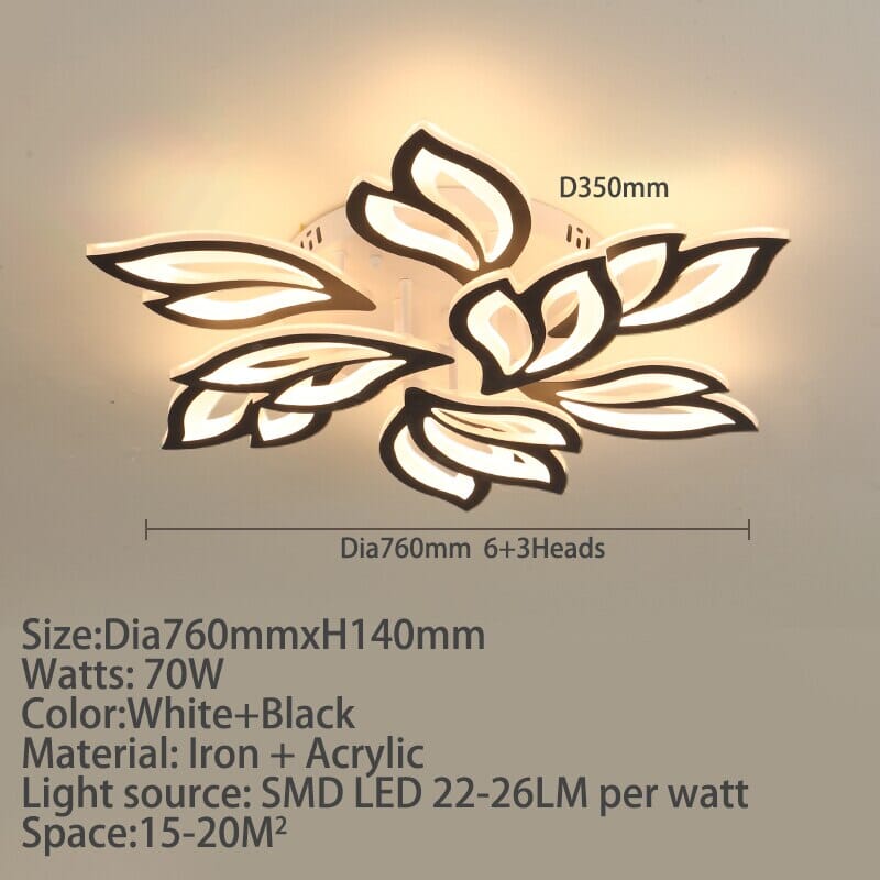 Acrylic Petal Ceiling Light Fixture