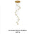 crystal ball pendant light with polished copper finish