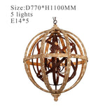 warm ambient wood ceiling light