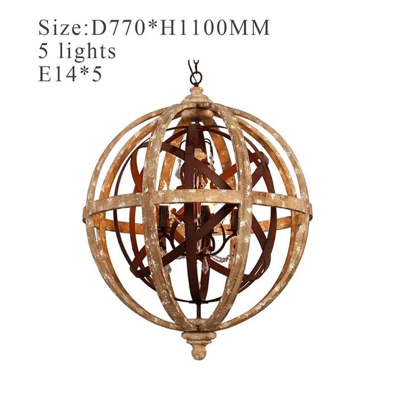 warm ambient wood ceiling light