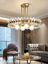 Crystal Chandelier Warm Bright LED Illumination - OpalDwell