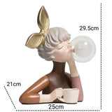 Cartoon bubble lamp nightlight statue for kids
