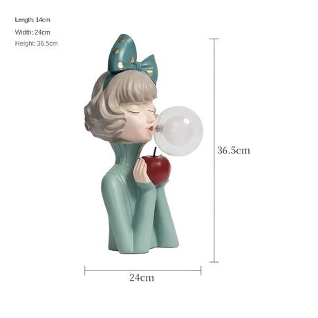 Battery operated nightlight statue for playroom