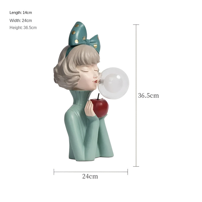 Battery operated nightlight statue for playroom
