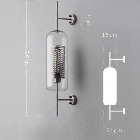 Glass Wall Sconce for hallway lighting