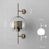 Warm glow wall sconce for living room