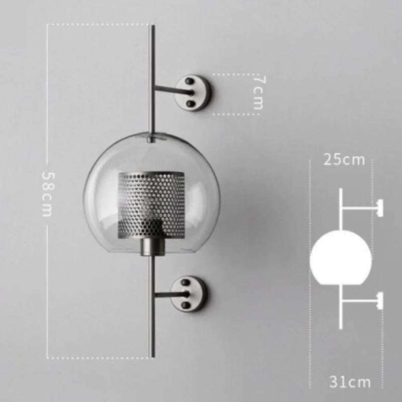 Wall mounted wall sconce for bedroom
