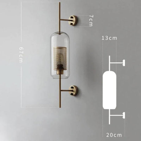 Glass Wall Sconce finish detail