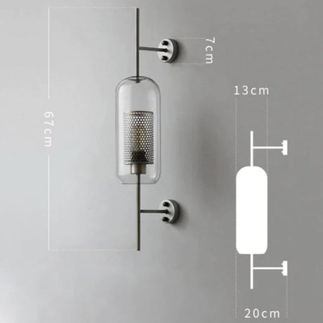 Easy installation wall sconce for hallway