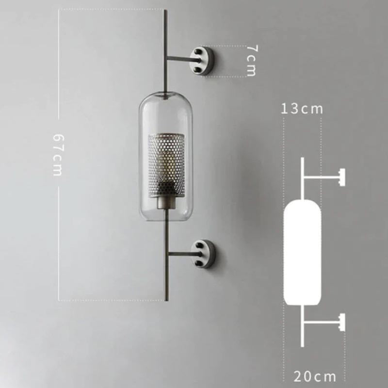 Easy installation wall sconce for hallway